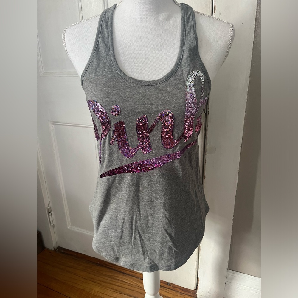 VS PINK Bling Logo Tank
